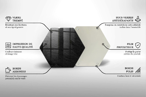 Protection plaque induction Texture de pierre