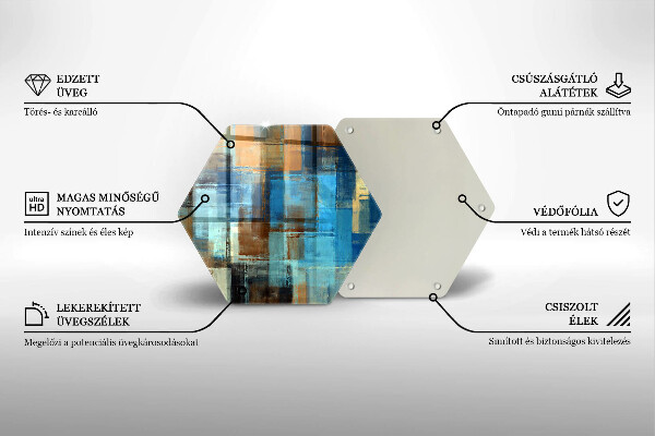 Cache plaque de cuisson Fond peint