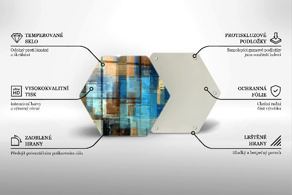 Cache plaque de cuisson Fond peint