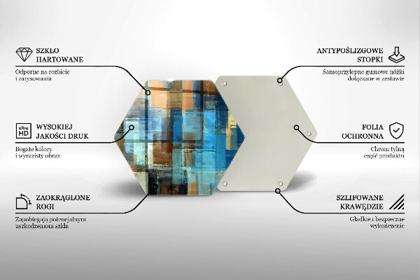 Cache plaque de cuisson Fond peint