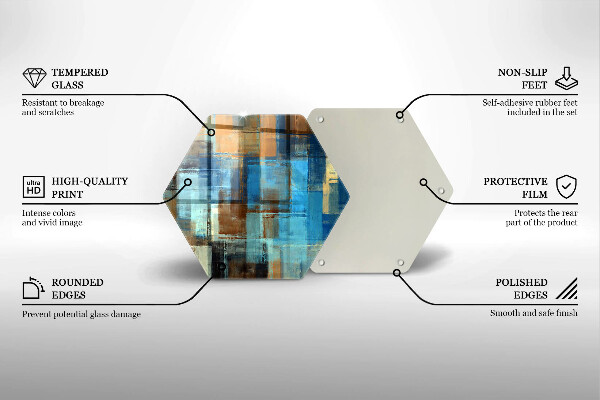 Cache plaque de cuisson Fond peint