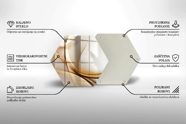 Cache plaque de cuisson Formes abstraites
