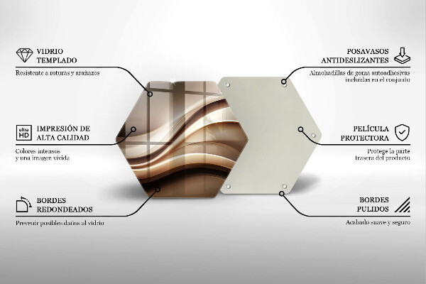 Cache plaque de cuisson Lignes douces d'abstraction