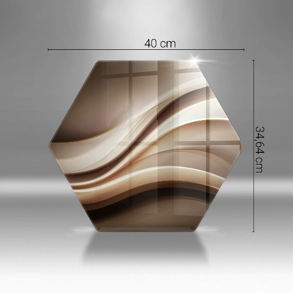 Cache plaque de cuisson Lignes douces d'abstraction