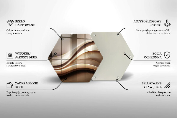 Cache plaque de cuisson Lignes douces d'abstraction