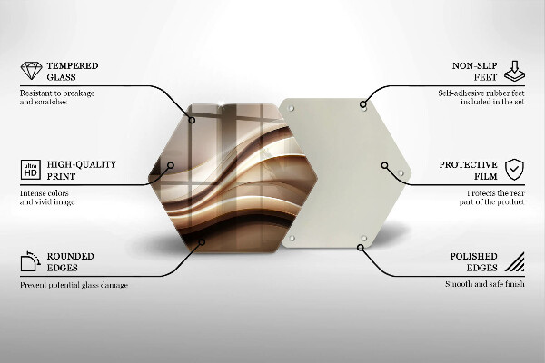 Cache plaque de cuisson Lignes douces d'abstraction