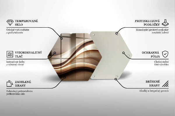 Cache plaque de cuisson Lignes douces d'abstraction