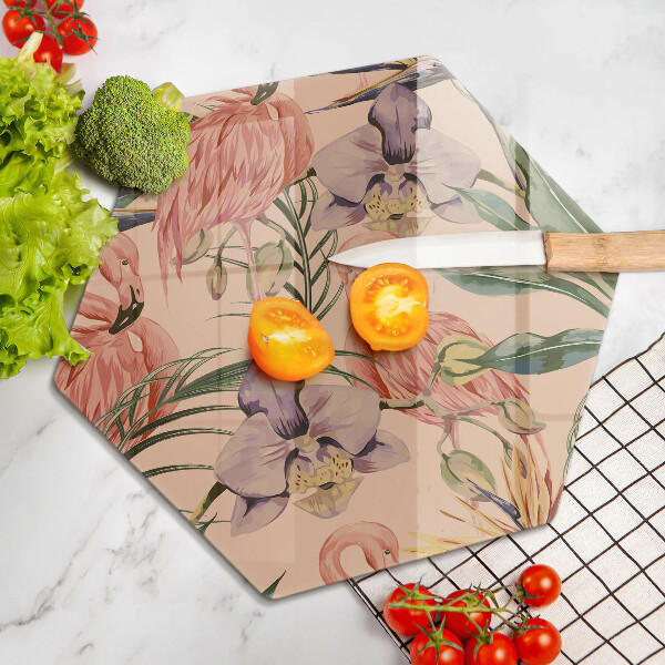 Protection plaque induction Illustration de flamants roses