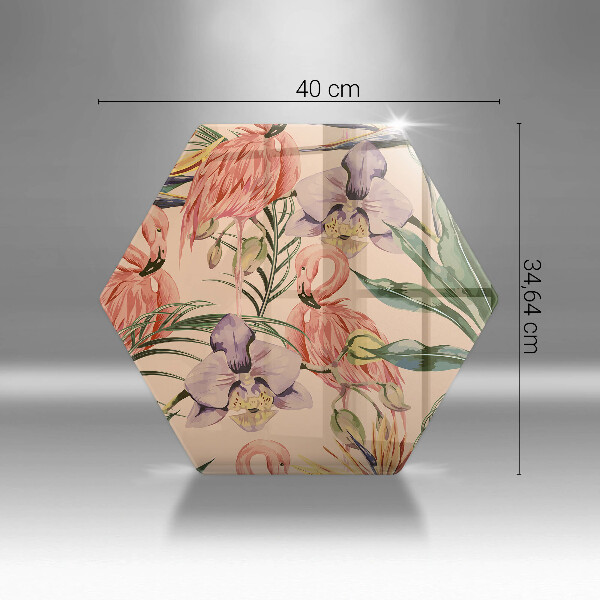 Protection plaque induction Illustration de flamants roses