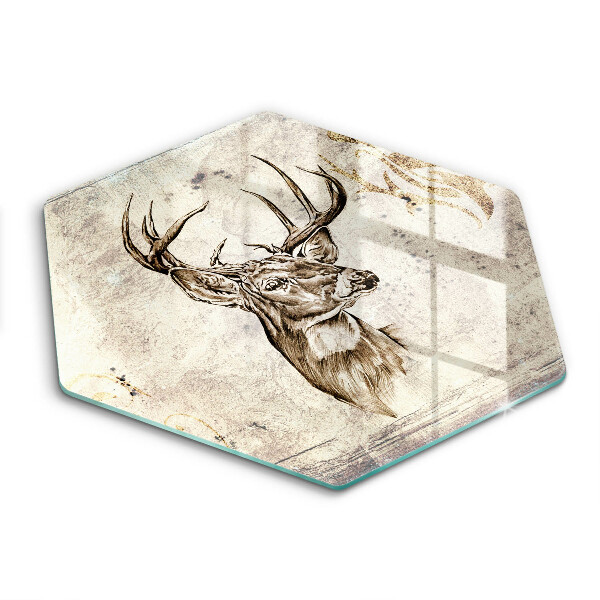 Cache plaque de cuisson Illustration d'animaux de cerf