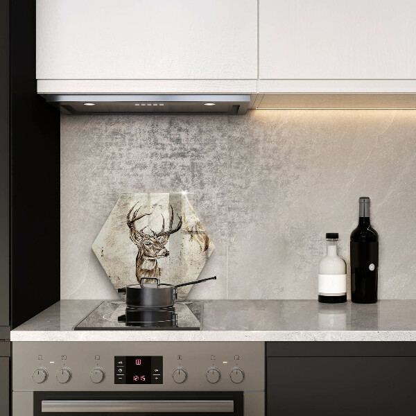 Cache plaque de cuisson Illustration d'animaux de cerf