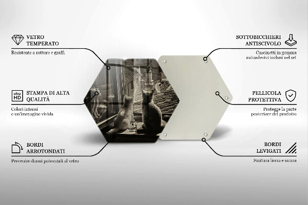 Cache plaque de cuisson Ville et fenêtre des chats