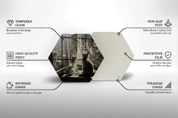 Cache plaque de cuisson Ville et fenêtre des chats