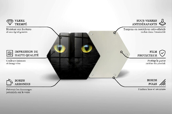 Cache plaque de cuisson Yeux de chat animaux