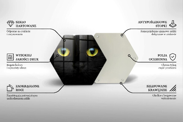 Cache plaque de cuisson Yeux de chat animaux