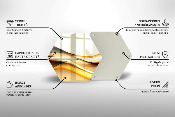 Cache plaque de cuisson Lignes de fumée abstraites