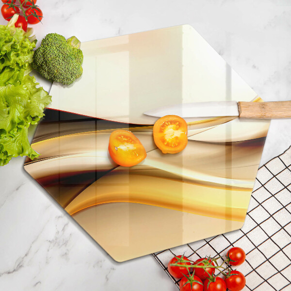 Cache plaque de cuisson Lignes de fumée abstraites