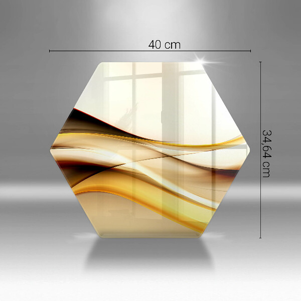 Cache plaque de cuisson Lignes de fumée abstraites