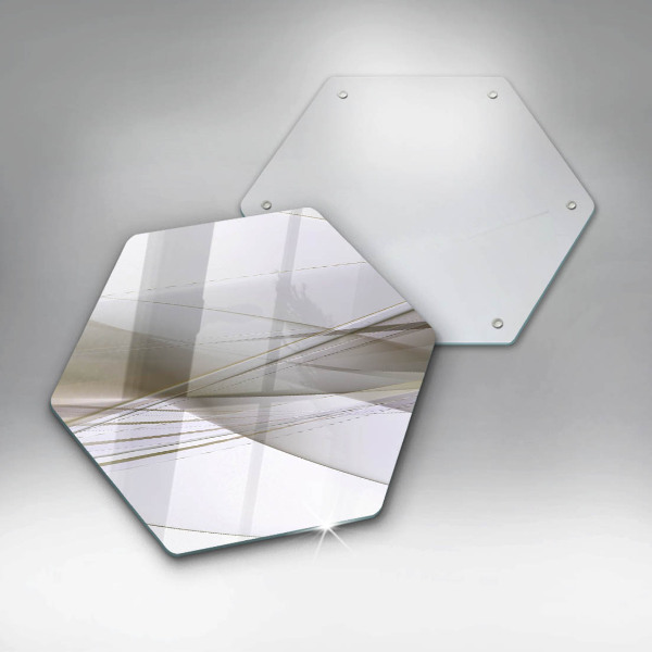 Cache plaque de cuisson Conception de lignes abstraites