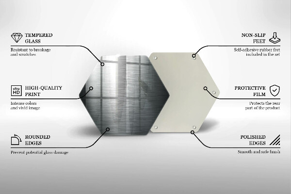 Cache plaque de cuisson Texture métallique