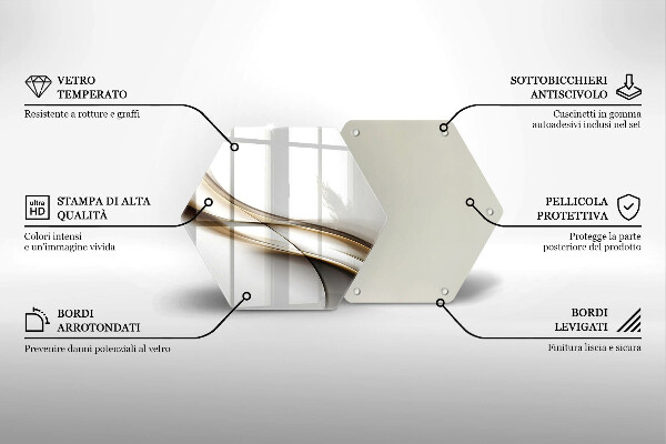 Cache plaque de cuisson Abstraction de lignes douces