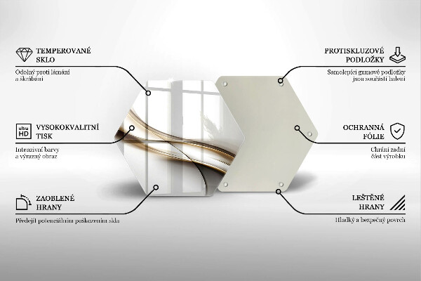 Cache plaque de cuisson Abstraction de lignes douces