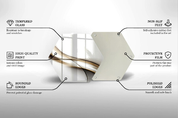Cache plaque de cuisson Abstraction de lignes douces