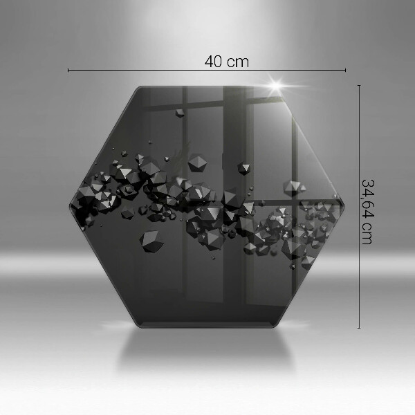 Cache plaque de cuisson Abstraction de formes 3D