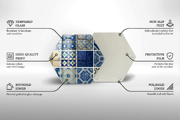 Cache plaque de cuisson Carreaux de carreaux décoratifs