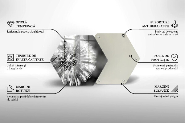 Cache plaque de cuisson Un pissenlit délicat