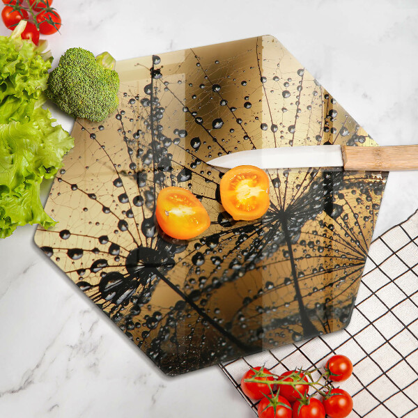 Cache plaque de cuisson Rosée et pissenlits