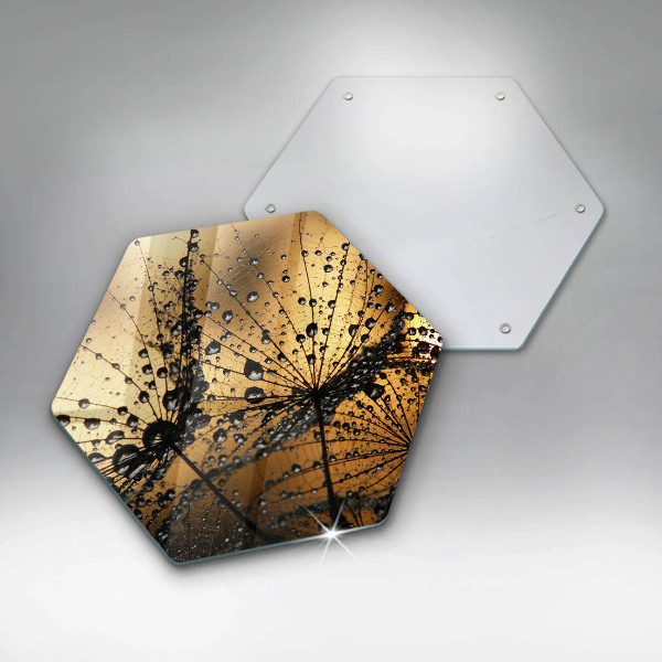 Cache plaque de cuisson Rosée et pissenlits