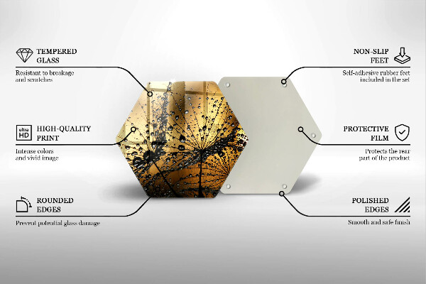 Cache plaque de cuisson Rosée et pissenlits