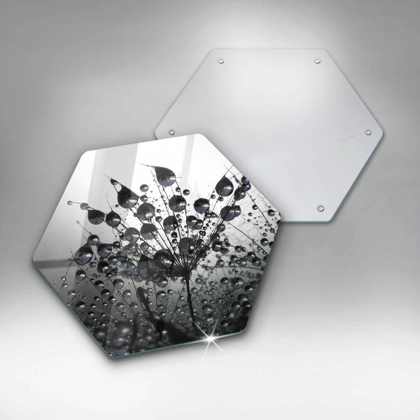 Cache plaque de cuisson Pissenlits et rosée