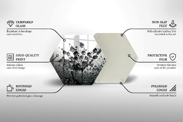 Cache plaque de cuisson Pissenlits et rosée