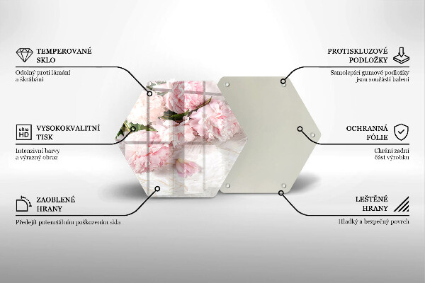 Cache plaque de cuisson Fleurs de roses délicates