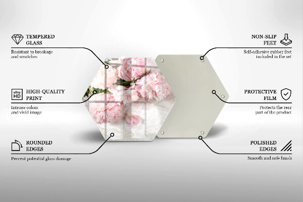 Cache plaque de cuisson Fleurs de roses délicates