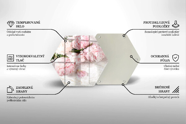 Cache plaque de cuisson Fleurs de roses délicates