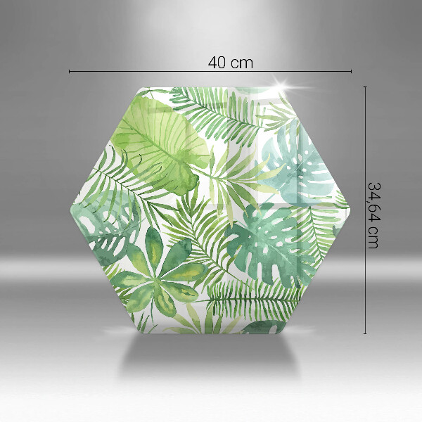 Cache plaque de cuisson Feuilles de boho aquarelle