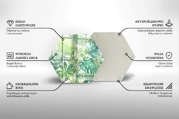 Cache plaque de cuisson Feuilles de boho aquarelle