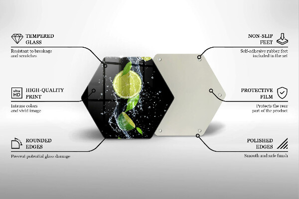 Cache plaque de cuisson Limes juteuses dans l'eau