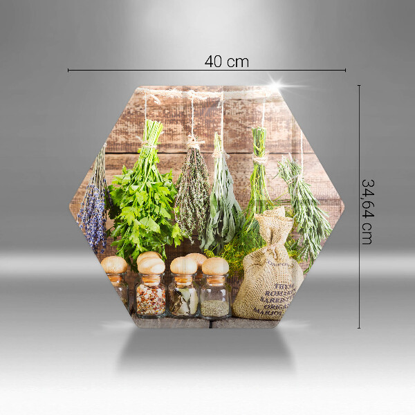 Cache plaque de cuisson Herbes épices et bois