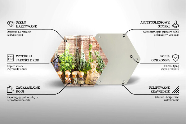 Cache plaque de cuisson Herbes épices et bois