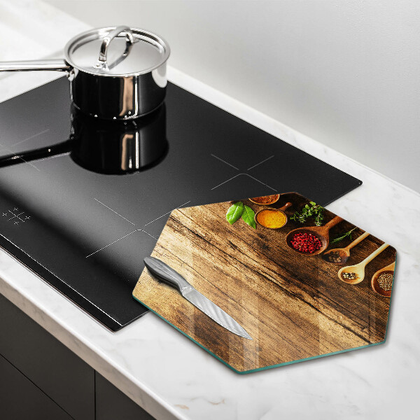 Cache plaque de cuisson Cuillères en bois d'épices