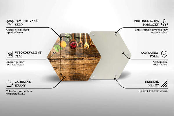 Cache plaque de cuisson Cuillères en bois d'épices