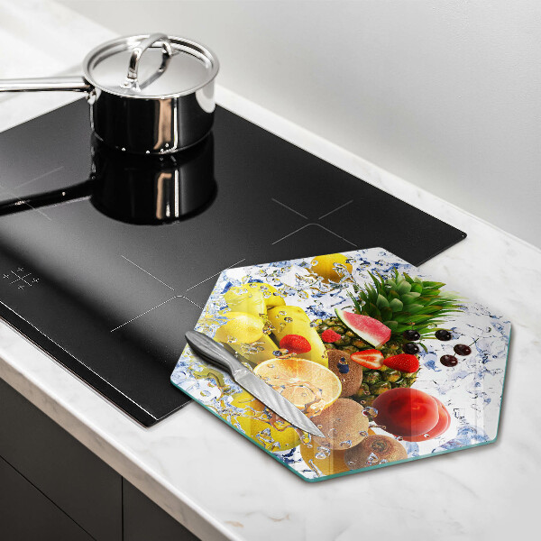 Cache plaque de cuisson Fruits juteux et eau