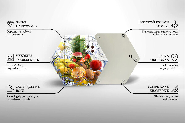 Cache plaque de cuisson Fruits juteux et eau