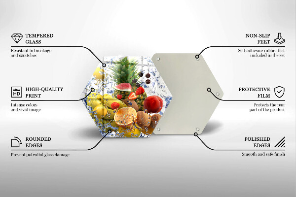 Cache plaque de cuisson Fruits juteux et eau