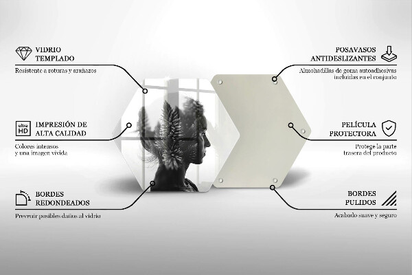 Cache plaque de cuisson Femme et forêt