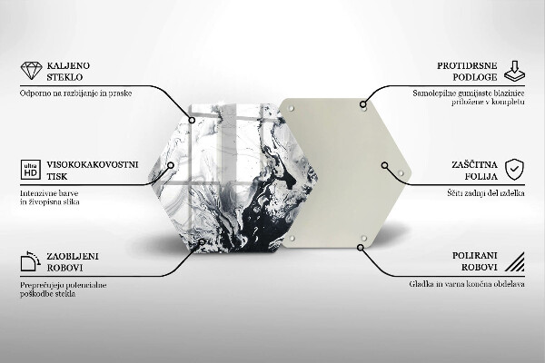Cache plaque de cuisson Abstraction d'encre